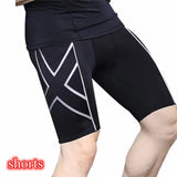 Men's sports pants compression quick-drying fitness sports leggings sportswear training basketball tights gym running shorts men