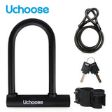 Anti Theft Convenient Motorcycle Accessories Security Lock Reinforced With Key Anti Theft Lock U-shaped Motorbike Bicycle Lock