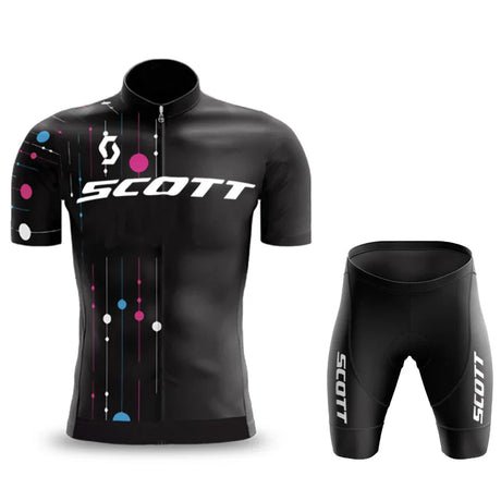 Men's Cycling Suit Jersey Mtb SCOTT Clothing Man Laser Cut Mens Sets Summer 2024 Complete Uniform Shorts Bib Short Jacket