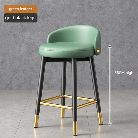 Round Kitchen Bar Chair Modern Luxury Office Reception Desk Bar Chair Highchairs Counter Stool Design Chaise Household Products