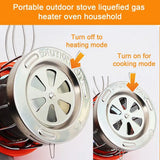 New Propane Heater Stove Portable Outdoor Camping Gas Stove Camping Tent Heater For Fishing Hiking Hunting Survival Emergency