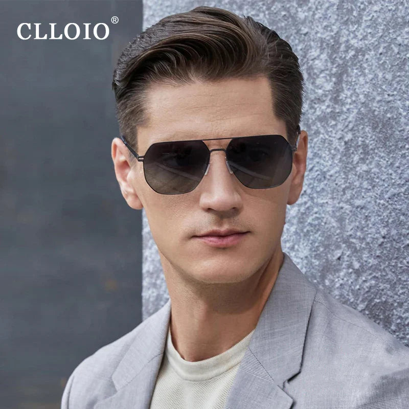 CLLOIO Fashion High Quality Photochromic Sunglasses Men Women Polarized Sun Glasses Chameleon Anti-glare Driving Oculos de sol