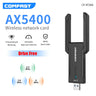 AX5400 Wifi 6 Wireless Adapter with high gain antennas high power USB3.0 Wifi Dongle 802.11ax 2.4G/5G/6Ghz Wireless Network Card