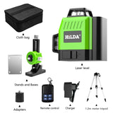 Laser Level 12 Lines 3D Self-Leveling 360 Horizontal And Vertical Cross Super Powerful Green Laser Beam Line