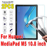 2Pcs Tempered Glass Tablet Screen Protector for Huawei MediaPad 10.4 Pro 10.8 T3 T5 T8 T10 T10S M5 M6