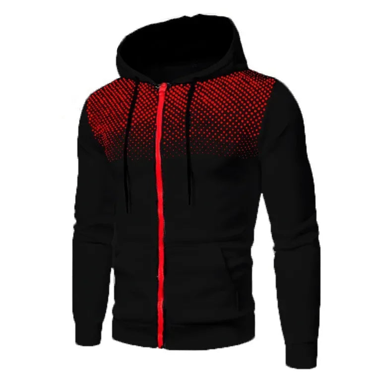 Autumn Winter Discovery Men Suit New Brand Sports Printed Hoodie Sets Male Luxury Fleece Zip Casual Designer Sportswear Suits