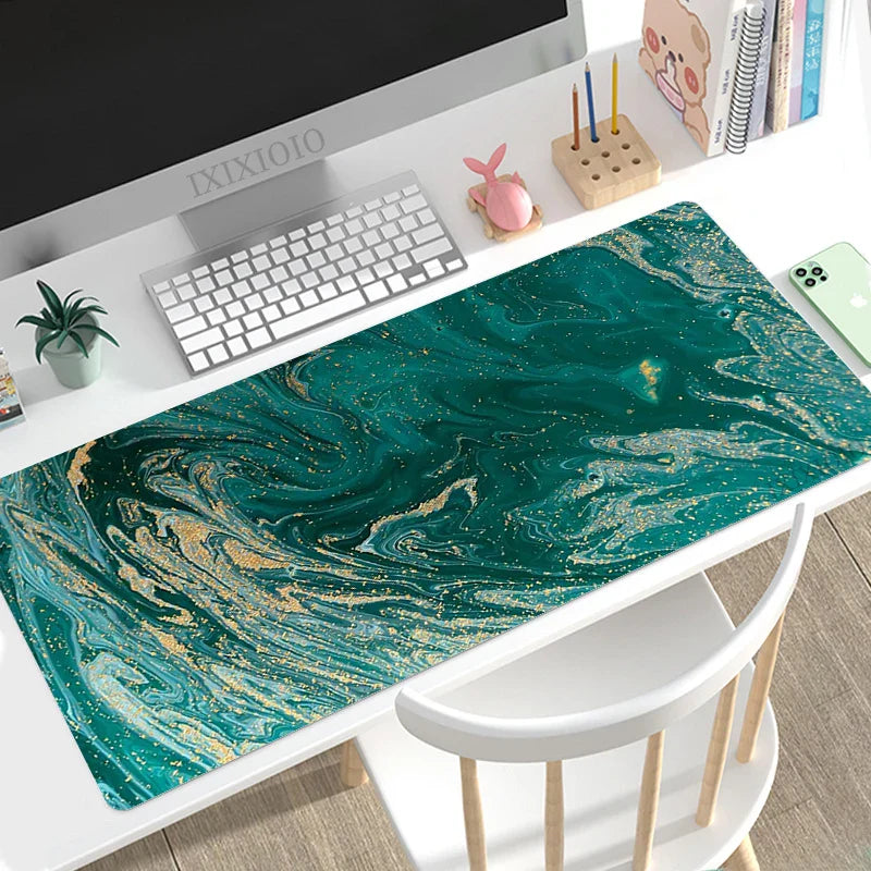 Mouse Pad Gamer Fashion Marble XL Computer Home Large Mousepad XXL Mechanical Keyboard Pad Non-Slip Office Accessories Mice Pad