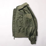 Men Flight Jacket Autumn Quality American Military Uniform Aviator Coat Turn Down Collar Cargo Male Motorcycle Jacket