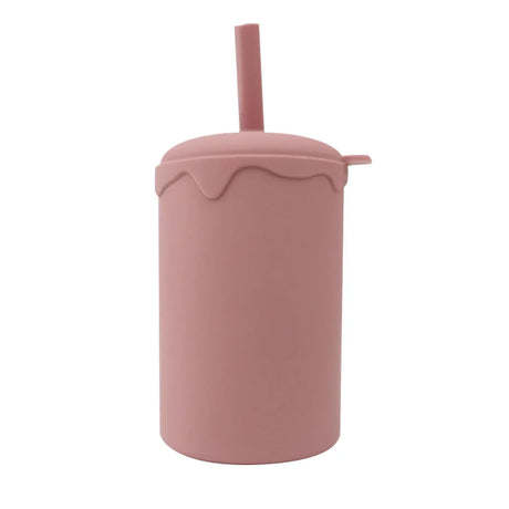 Baby Drinking Cup Silicone Baby Straw Cup Infant Feeding Products Colorful Children's Silicone Water Cup