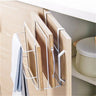 Stainless Steel Double Layer Cabinet Shelf Towel Holder Stand Chopping Board Storage Rack Wall Shelves Hanger Kitchen Accessorie