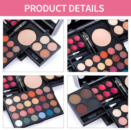 All InMakeup Kit Multi-colors Make Up Tool Combination Palette Eye Shadow Lip Gloss And Eyebrow Powder Combination Cosmetic