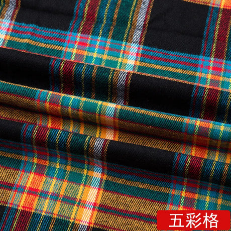 Yarn Dyed Soft Thickening Grinding Wool Plaid Fabric JK Clothing Shirt Skirt Jacket Pants Check Cloth DIY Apparel Sewing Fabrics