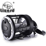 Lizard All Metal Head Fishing Reel Sea Fishing Reel Visible Anchor Fish Boat Fishing Reel Drum Reel with Drain Line Reel