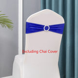 50pcs/Lot Metallic Gold silver Chair Sashes Wedding Chair Decoration Spandex Chair Cover Band for Party Decor birthday