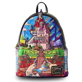 MINISO Disney Alice in Wonderland PU Leather Women Backpack Cartoon Ice Cream Stitch Baby Yoda Handbag Fantasy Figurines