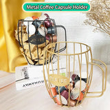 Desktop Coffee Capsule Holder for Nespresso Accesorios  Durability Coffee Pods Organizer for Home Kitchen Bar Coffeeware Teaware