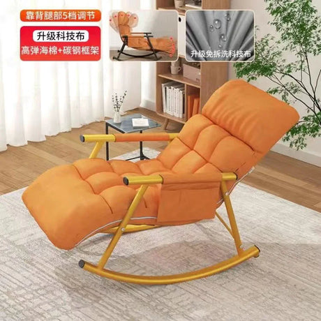 Recliner Nordic Lazy Sofas Rocking Chairs Living Room Furniture Foldable Sofa Bed Modern Balcony Bedroom Relaxing Lounge Chairs