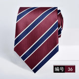 ties for men 2024 Luxury Wine Red Groom Wedding Accessories Dot Stripe gravata 8cm Necktie Kravaty Corbatas De Hombres