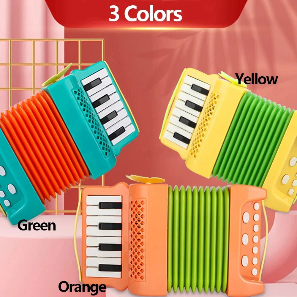 Kids Accordion Mini Toy Musical Instruments 10 Keys 8 Bass For Accordions for Kids Musical Instrument Educational Toys Gifts