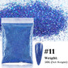 50g Holographic Glitter Powder Resin Art Glitter Laser  Nail Glitter Flakes Hexagon Shape Sparkly Sequins Resin DIY Accessories