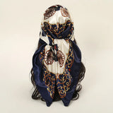 90CM Square Letter Patchwork Silk Satin Scarves Women Kerchief Neck Scarf Shawl Wrap Muffler Bandanna Hair Accessories