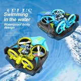 Mini Drone 3 In 1 Hovercraft 2.4g 4CH Remote Control RC Quadcopter Waterproof Outdoor Airplane Toy For Kids Aircraft Helicoptero