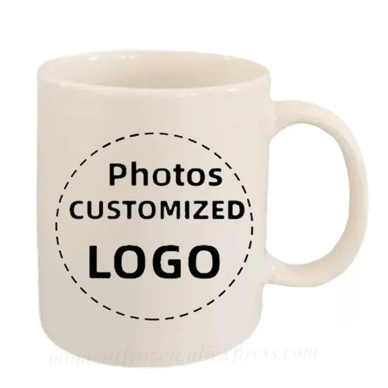 Customized Photos/Logo Printed DIY Coffee Mugs Personalized Tea Cups Drink Beer Milk Tableware Beer Drinkware Coffeeware Teaware