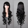 Lady 80cm Long Curly Wigs Fashion Cosplay Costume Hair Anime Full Wavy Party Wig