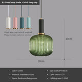 Nordic Retro restaurant colorfull Glass pendant lights Creative living room Lamp Simple bedside lamp LED E27 light