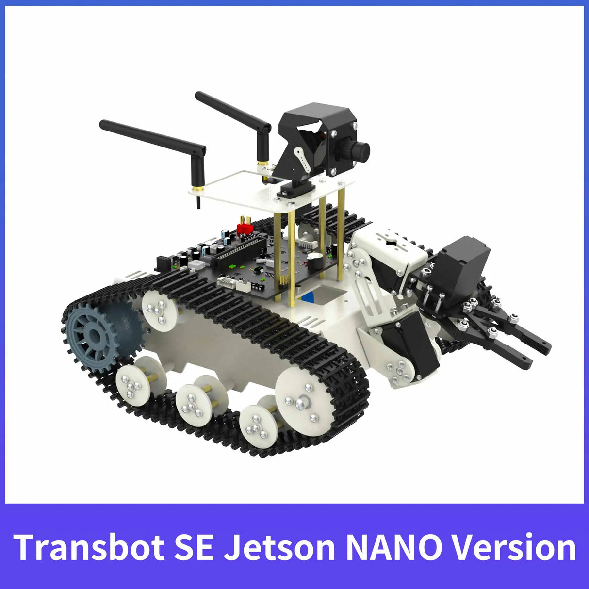 Transbot SE ROS Robot AI Vision Tank Car with 2DOF Camera PTZ Python Programing MoveIt simulation for Jetson NANO Raspberry Pi