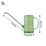 1L/1.5L Long Spout Watering Can Plastic Flower Potted Watering Kettle Stainless Curved Mouth Garden Planting Sprinkler Bottle