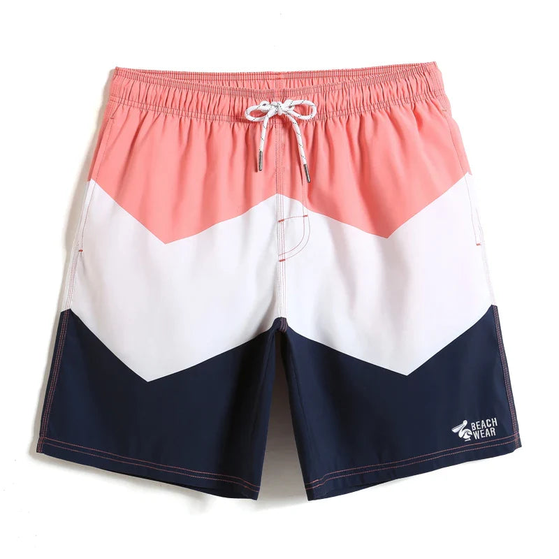 2023 Beach Vacation Beach Shorts Men's Quick Dry Beach Shorts Flower Shorts Large Size Loose Hot Spring Swimming Trunks