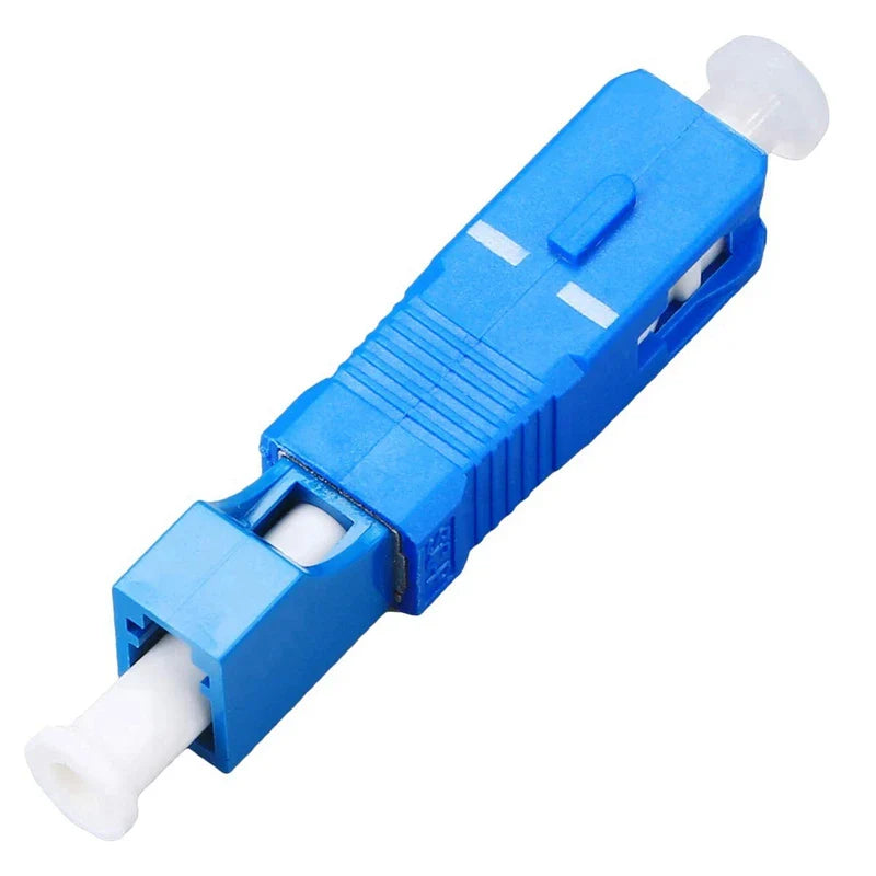 4X Optical Equipment Tool LC Female To SC Male Hybrid Flange Singlemode 9/125 SM Optical Fiber Adapter Connector