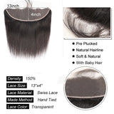 Straight 4x4 5x5 6x6 Lace Closure Human Hair Transparent  HD 13x4 13x6 Lace Frontal Human Hair Ear to Ear Frontal Extensions