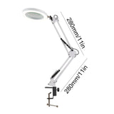 HD30 10X LED Magnifying Magnifier Illuminated Magnifier Lamp 3 Color LED Magnifying Glass for Welding/Table Lamp/Skincare Beauty