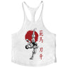 Anime Baki Hanma Stringer Tank Top for Men Cotton Y-Back Vest Tees Tops Muscular Training Undershirt Gym Workout Bodybuilding