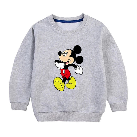 New Spring Autumn Children's Clothing Stitch Sweater Mickey Cartoon kids Sweatshirt boy Girl Long sleeved Pullover Sweatshirt