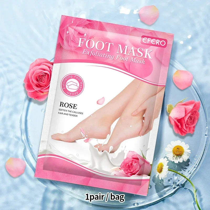 Foot Mask Exfoliating Anti Drying Cracking Heel Peeling Pedicure Socks Dead Skin Remover Spa Moisturizing Feet Lavender Mask