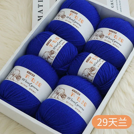 Top Quality Wool Blended Crochet Yarn Knitting Sweater Scarf Woollen Thread Thick Yarn 4ply 3pcs*100g=300grams Free shipping