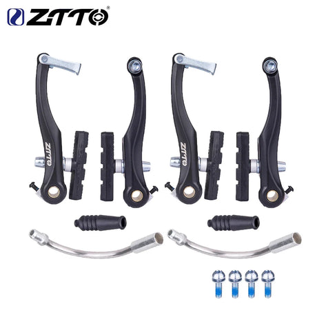 ZTTO V Brake Calipers Set Bicycle Linear Pull V Brake Caliper Set Bicycle Brake Pads Shoes For MTB Road BMX Folding Cruiser Bike