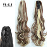 Synthetic Claw Clip On Ponytail Hair Extensions Long Straight 24" Heat Resistant Pony Tail HairPiece BlackBrown Blonde Hairstyle