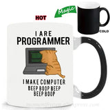 Engineer Mugs Computer Programmer Cups Programming Debugging Teaware Tea Coffee Coffeeware Geek Nerd Coworker Gift Coder Unicode