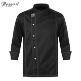 Men Women Kitchen Work Uniform Adult Unisex Chef Jacket Coat Cook Hotel Restaurant Canteen Cake Shop Cafe Shirt Staff Costume