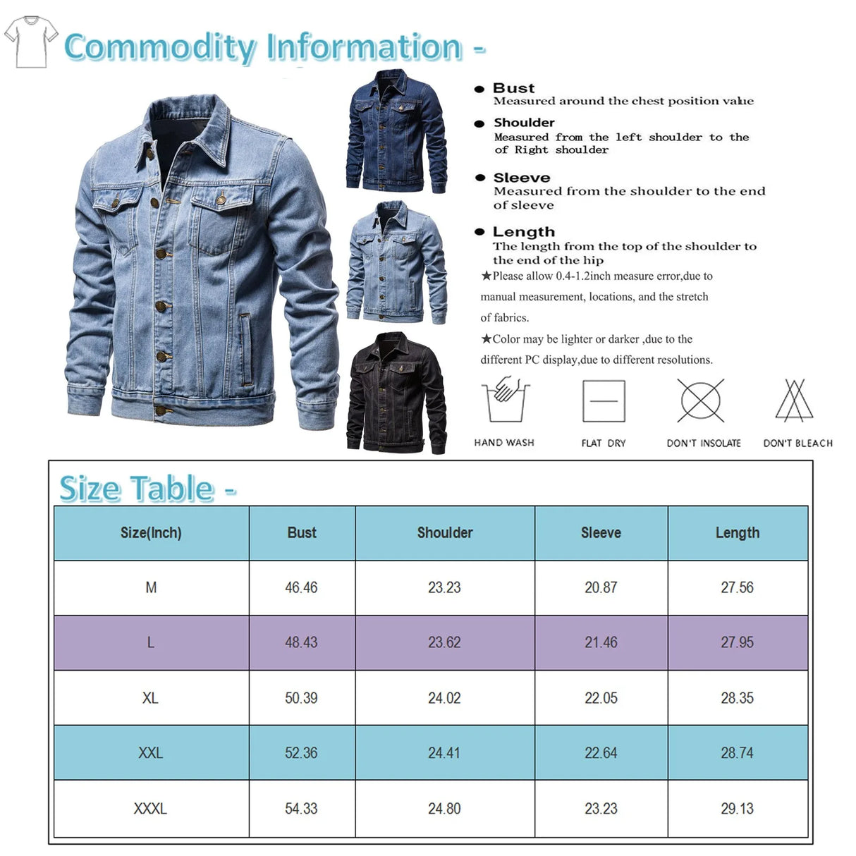 Men'S Workwear Long-Sleeved Lapel Denim Jacket Fashionable Loose Multi-Pocket Jacket Outwear Casual Soft Coat Chaquetas Hombre