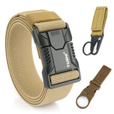 VATLTY New Tactical Outdoor Belt for Men and Women Aluminum Alloy Buckle Quick Release Military Belt Casual Belt Jeans Waistband