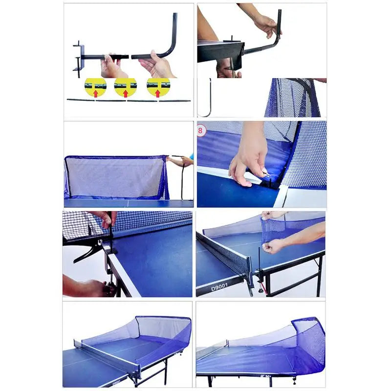 Portable Table Tennis Ball Catch Net Professional Pingpong Ball Collector Organizer Ping Pong Ball Practice Serve Balls Net