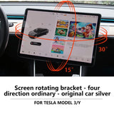 For Tesla Model 3 Y 2023 Accessories New Central Control Screen Rotation Bracket Car GPS Navigation Holder Accessory 2022