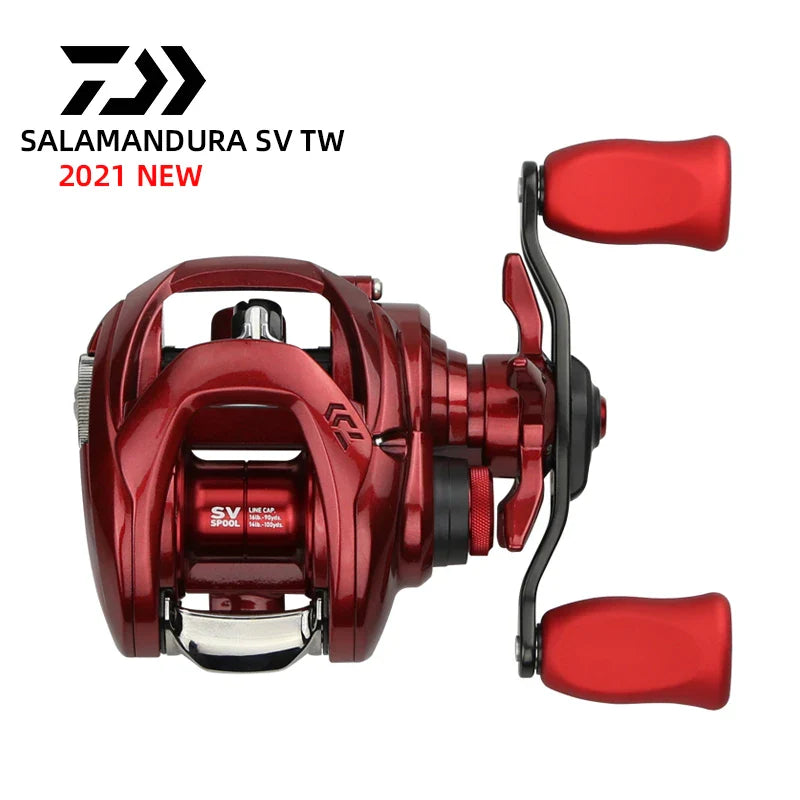 2022 NEW DAIWA  SALAMANDURA SV TW 70 Fishing Reels Baitcast Reel 185g 7+1BB Max Drag 4.5KG Drag Sound