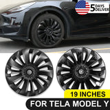 2023 New Automobile Hubcap For Tesla Model Y 19 Inch 4Pcs/1Pcs Wheel Cover Car Replacement Retrofit Parts Full Cover Accessories