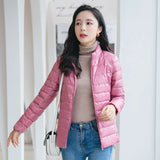 New Women's Winter Coat Light Down Jacket White Duck Down Jacket Long Sleeve Warm Coat Parka Female Solid Portable Outerwear